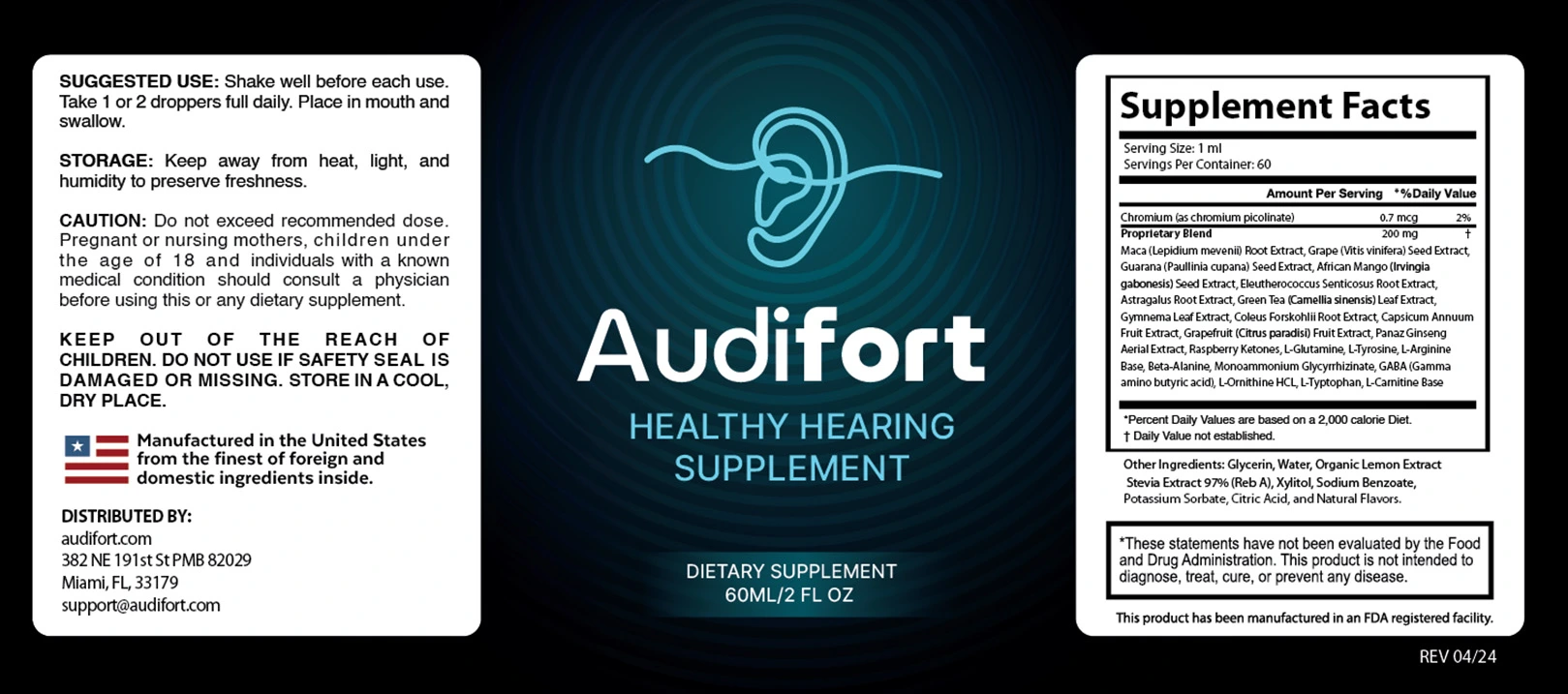 audifort label